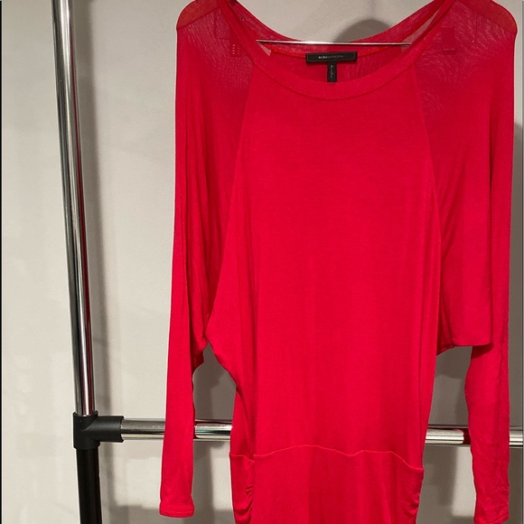 BCBG Red cute shirt dress. Big on top tight on bot - Picture 1 of 3